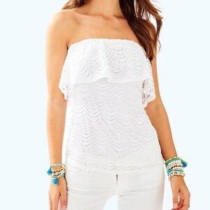 Nwt XXS Wiley tube top resort white​